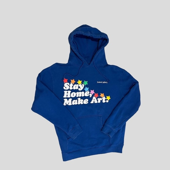 Stay Home , Make Art Hoodie by Laurel Way - Picture 1 of 3